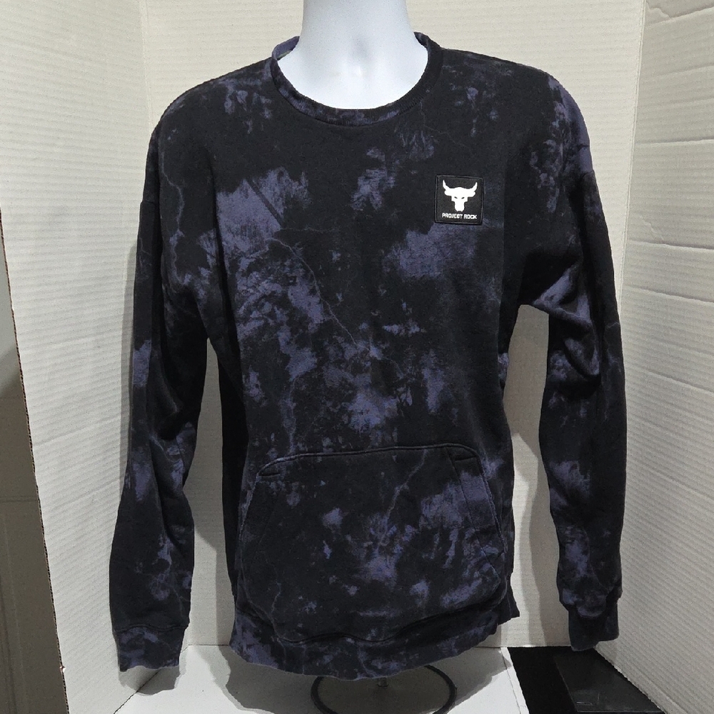 Under Armour Black and Purple Sweatshirt, Medium
